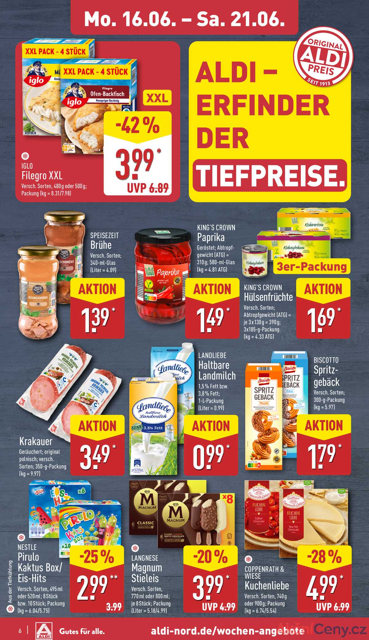 Leták ALDI Německo 16.6.-22.6.2025 strana 6