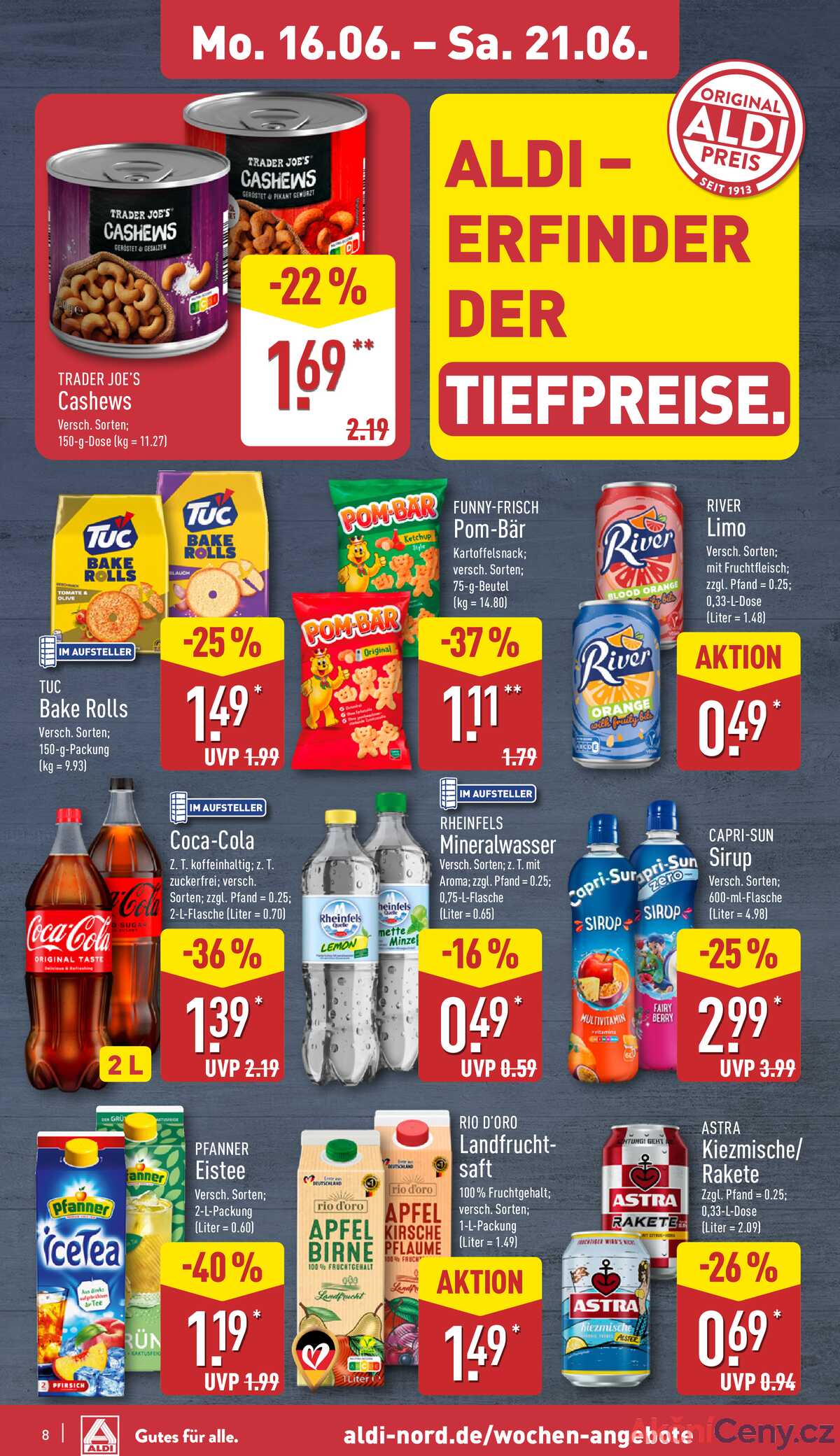 Leták ALDI Německo 16.6.-22.6.2025 strana 8