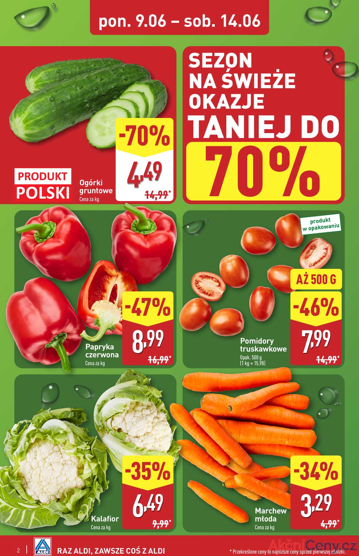 Leták Aldi Polsko 9.6.-14.6.2025 strana 2