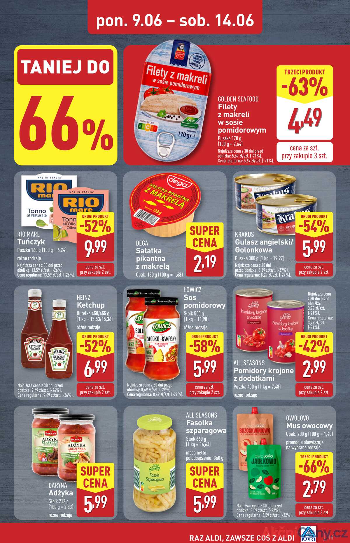 Leták Aldi Polsko 9.6.-14.6.2025 strana 11