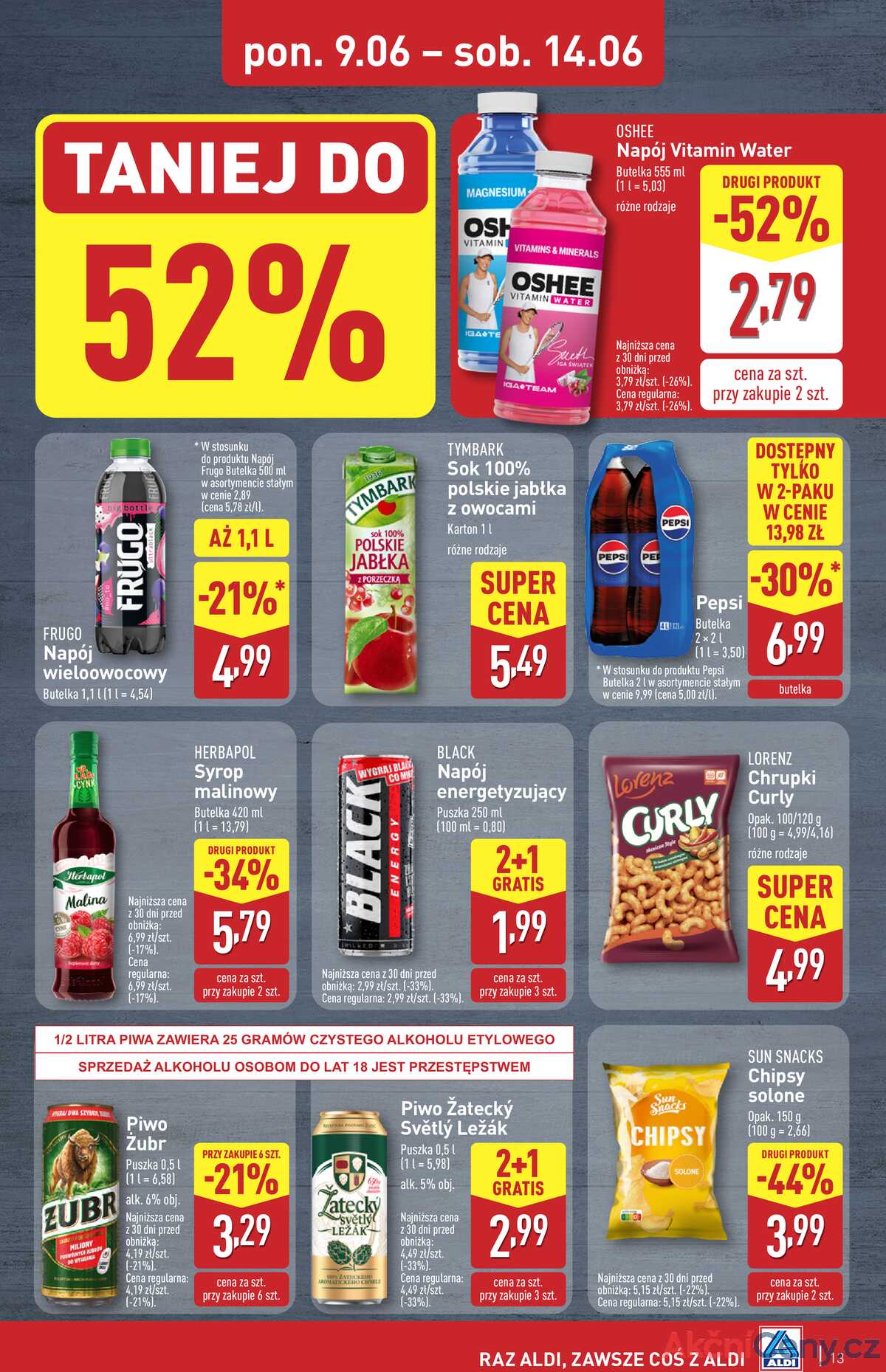 Leták Aldi Polsko 9.6.-14.6.2025 strana 13