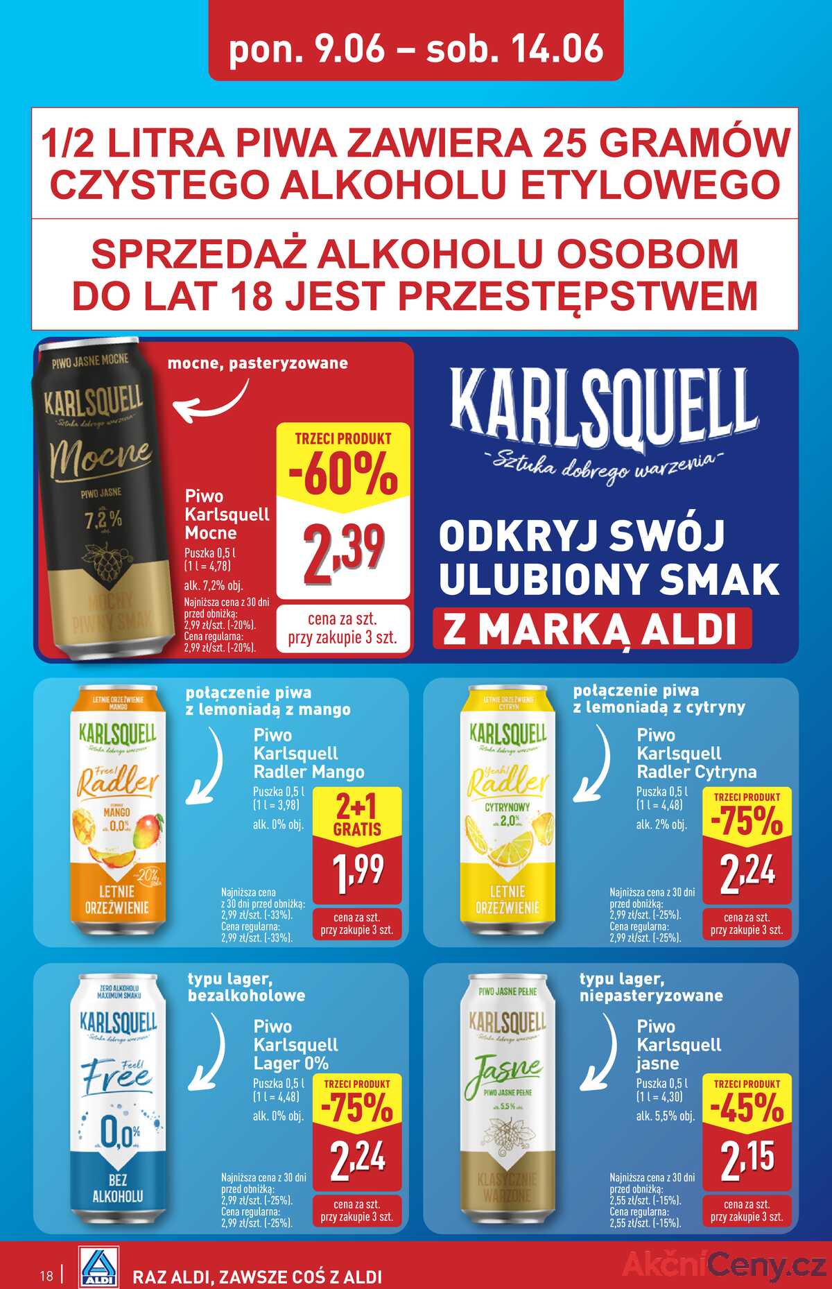 Leták Aldi Polsko 9.6.-14.6.2025 strana 18