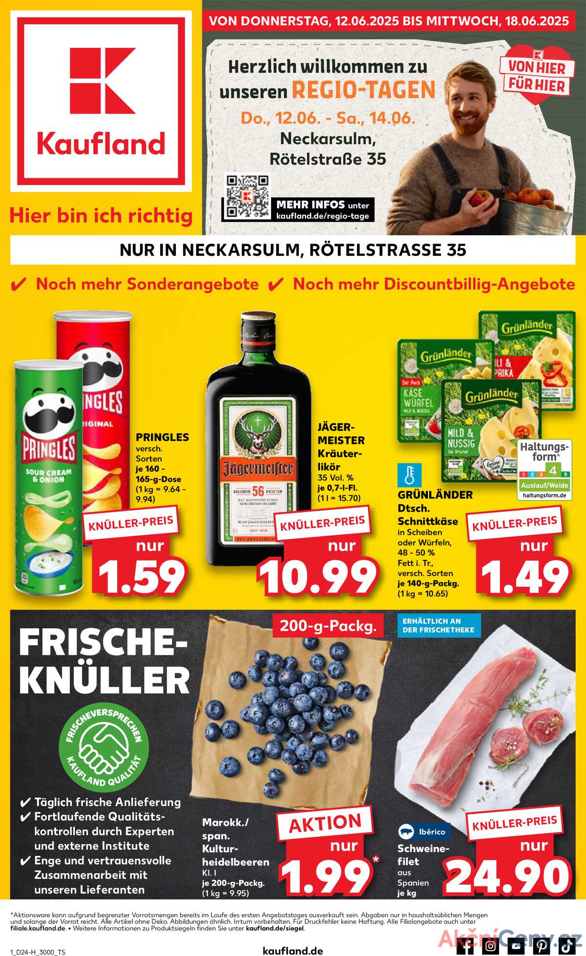 Leták Kaufland Německo 12.6.-18.6.2025 - Nabídky navíc strana 1