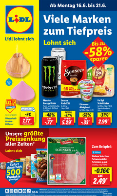 Leták Lidl Německo 16.6.-21.6.2025
