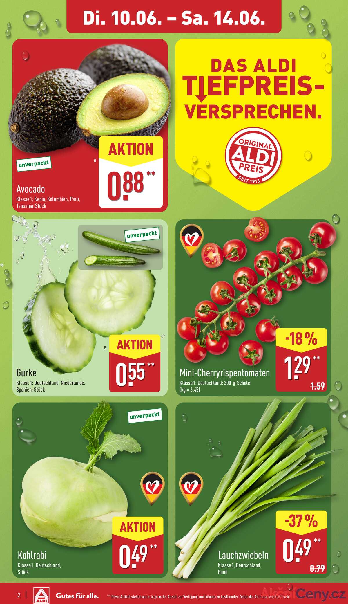 Leták ALDI Německo 10.6.-16.6.2025 strana 2