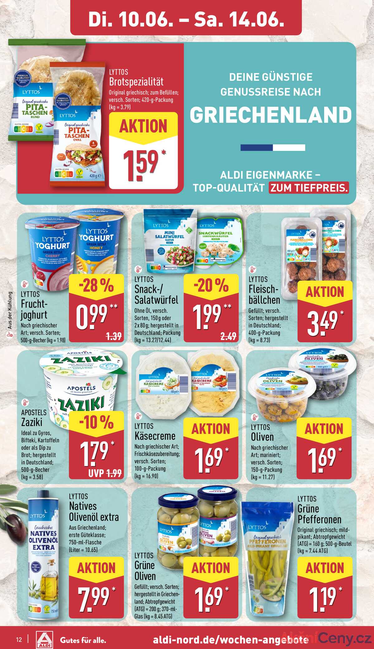 Leták ALDI Německo 10.6.-16.6.2025 strana 12