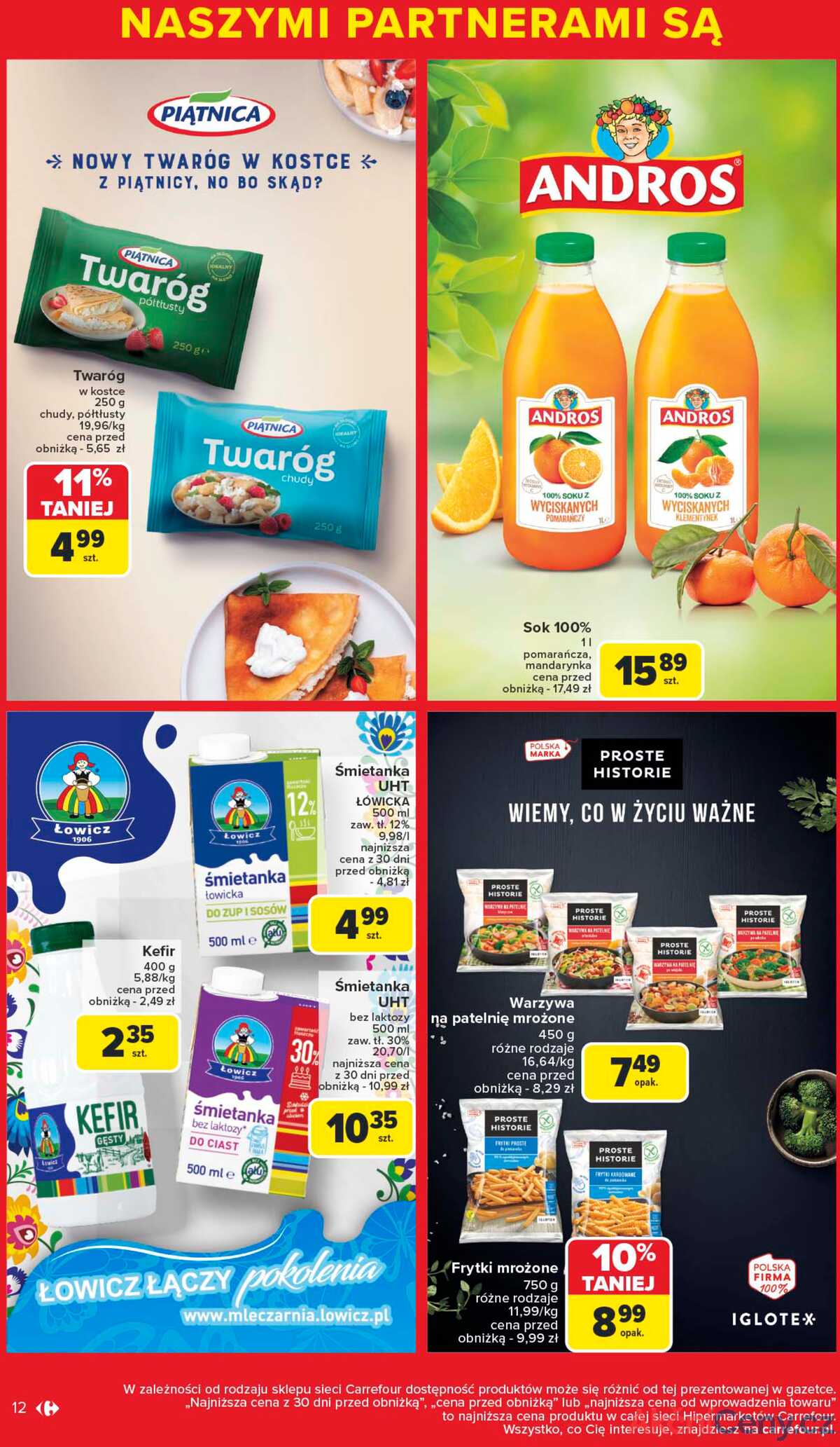 Leták Carrefour Polsko 9.6.-21.6.2025 - Čeká vás značková nabídka strana 12