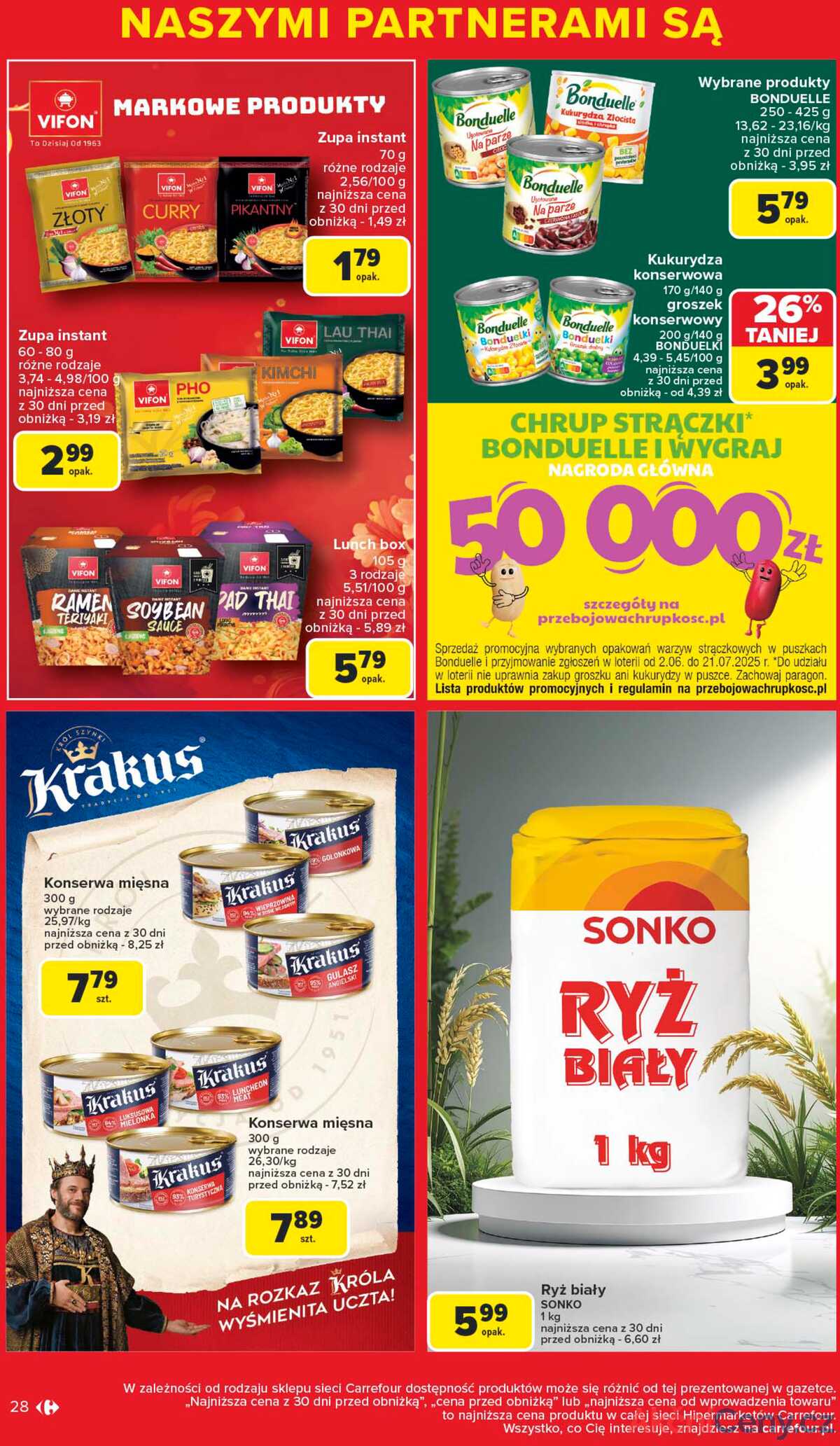 Leták Carrefour Polsko 9.6.-21.6.2025 - Čeká vás značková nabídka strana 28