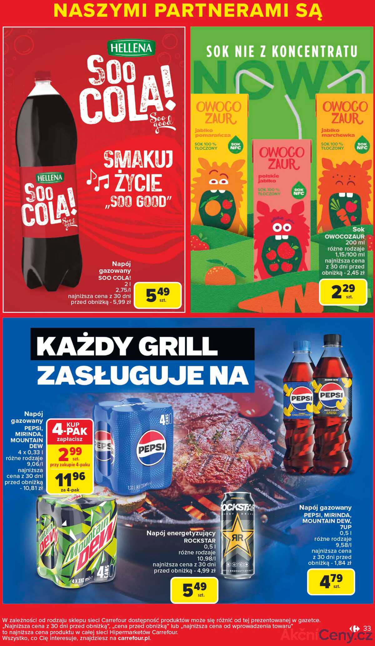 Leták Carrefour Polsko 9.6.-21.6.2025 - Čeká vás značková nabídka strana 33