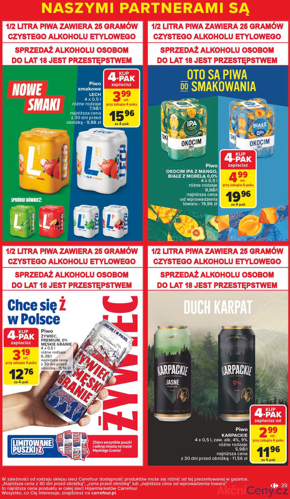 Leták Carrefour Polsko 9.6.-21.6.2025 - Čeká vás značková nabídka strana 39