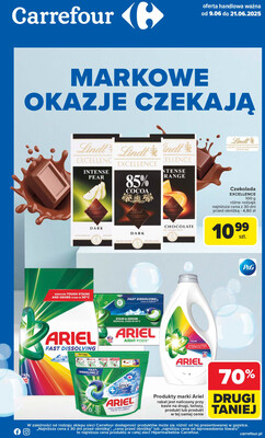 Leták Carrefour Polsko 9.6.-21.6.2025 - Čeká vás značková nabídka