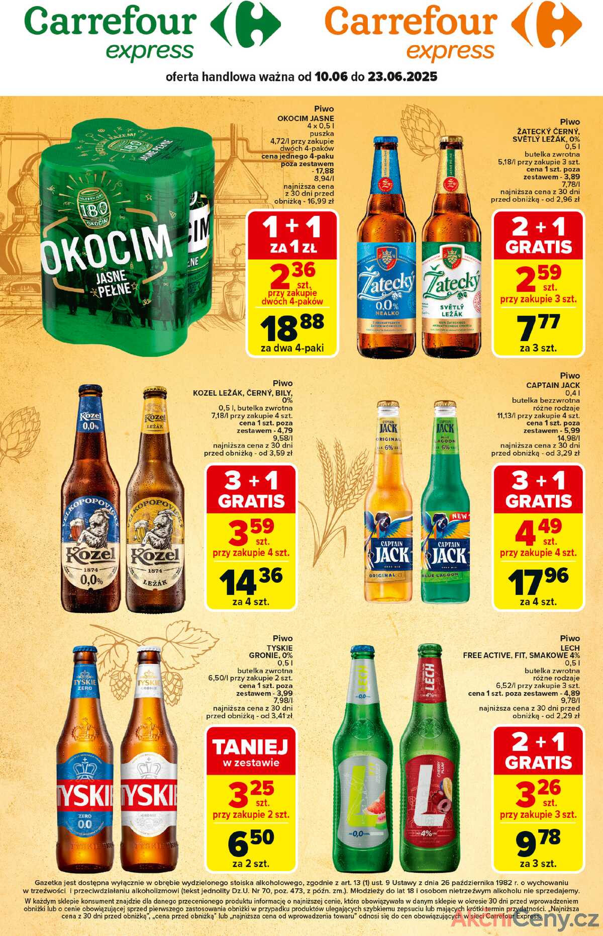 Leták Carrefour Polsko 10.6.-23.6.2025 - Pivní festival strana 1
