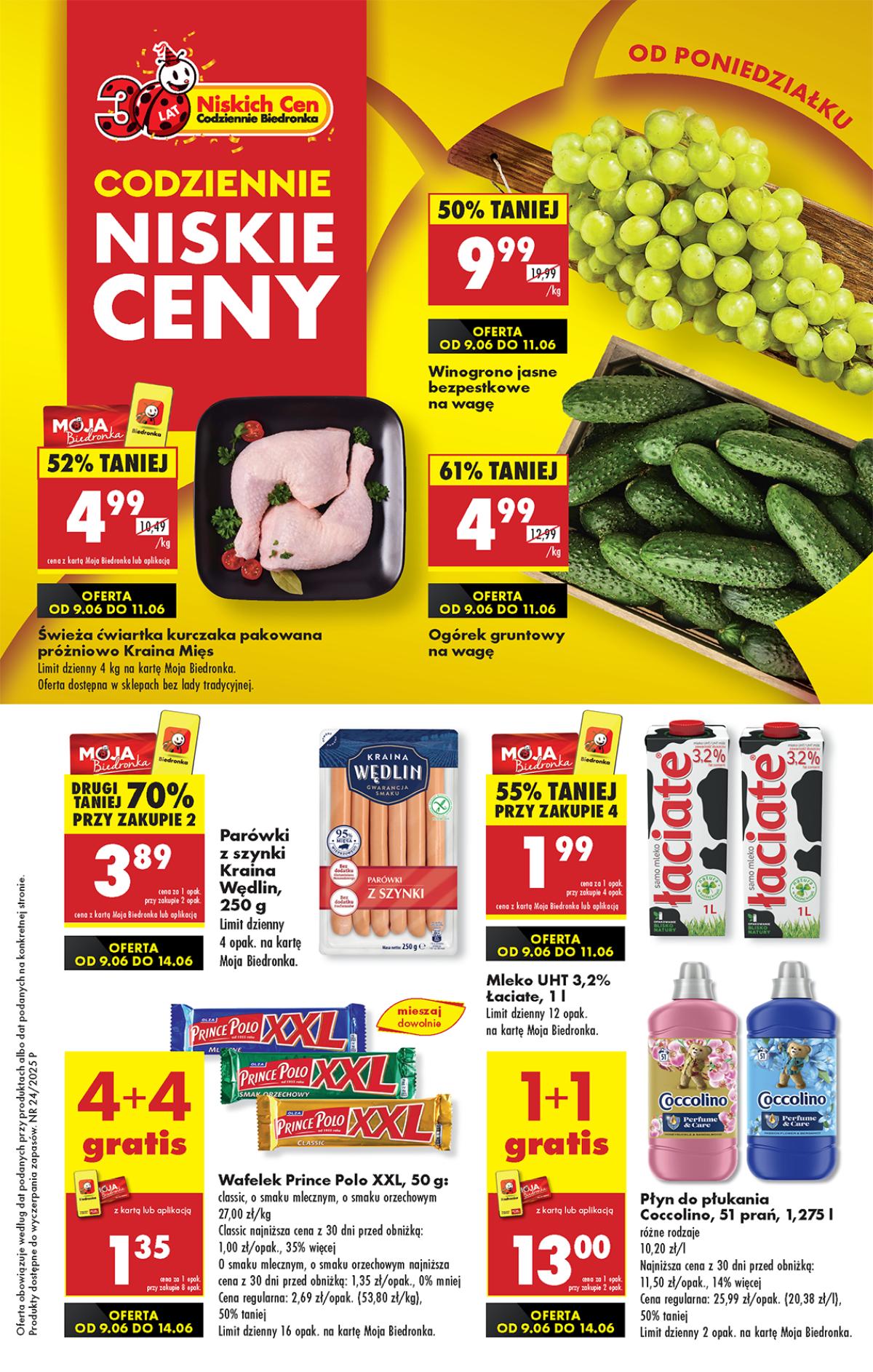 Leták Biedronka Polsko 9.6.-15.6.2025 strana 1