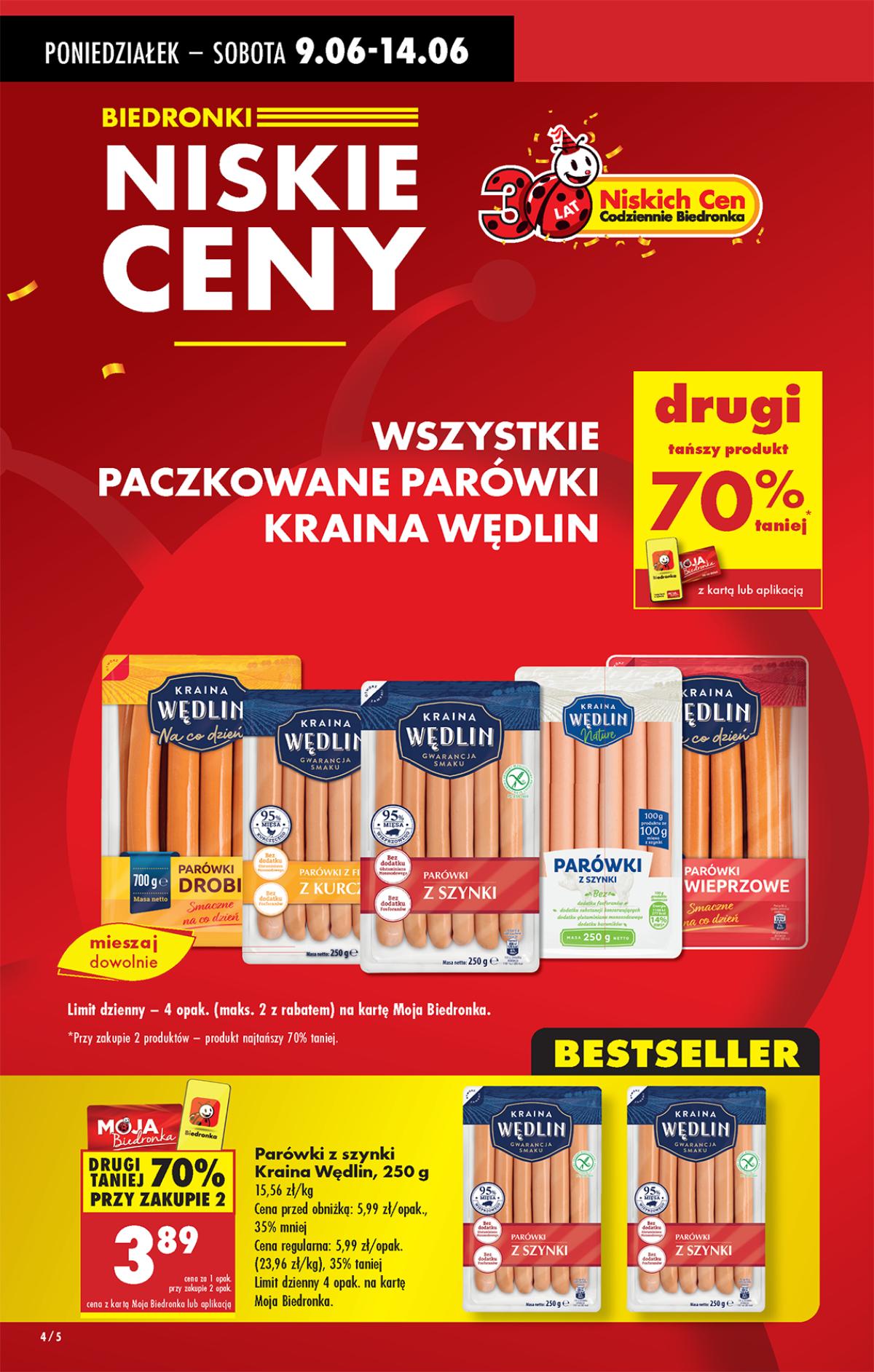 Leták Biedronka Polsko 9.6.-15.6.2025 strana 4