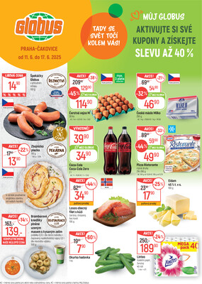 Akční leták Globus 11.6. - 17.6.2025 - Globus Praha - Čakovice