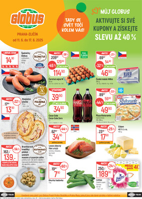 Akční leták Globus 11.6. - 17.6.2025 - Globus Praha - Zličín