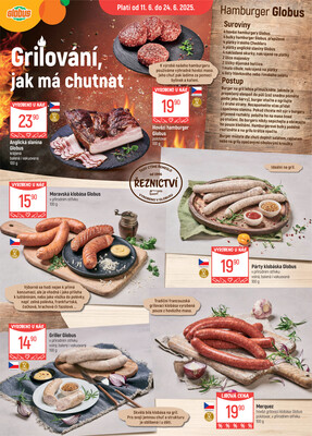 Akční leták Globus 11.6. - 24.6.2025 - Globus Chomutov