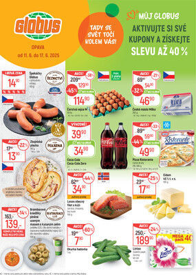 Akční leták Globus 11.6. - 17.6.2025 - Globus Opava
