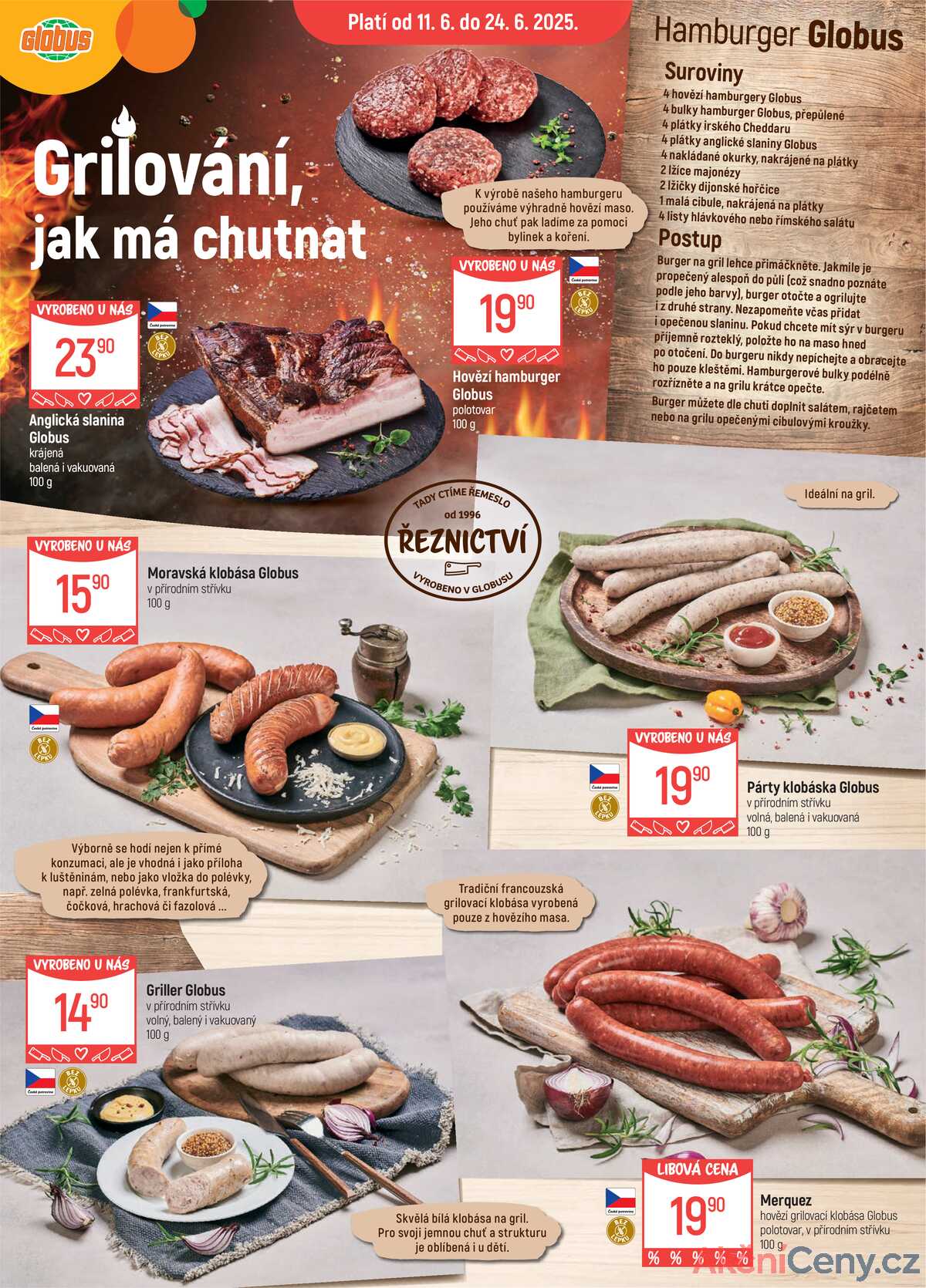 Akční leták Globus 11.6. - 24.6.2025 - Globus Chotíkov u Plzně strana 1