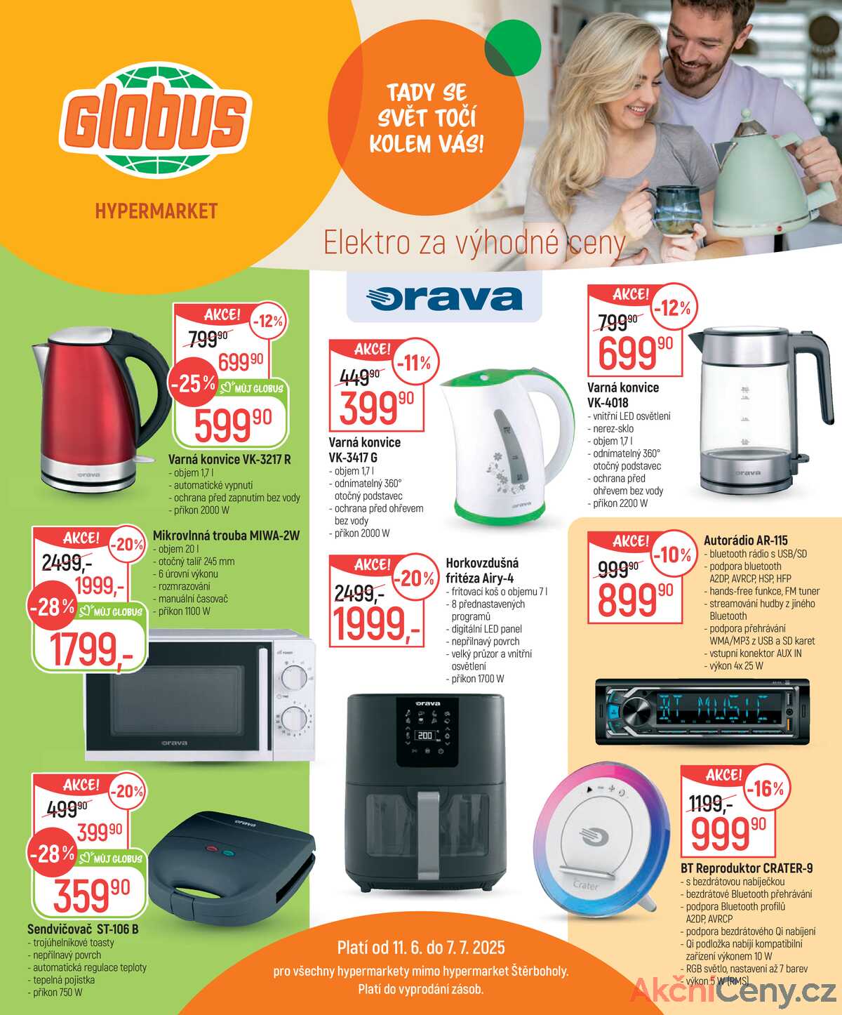 Akční leták Globus 11.6. - 7.7.2025 - Globus Brno Ivanovice strana 1