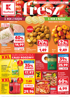 Leták Kaufland Polsko 12.6.-17.6.2025 - Noviny týdne