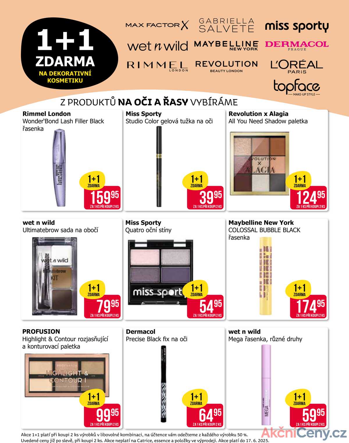 Teta drogerie 1+1 zdarma na dekorativní kosmetiku od 10.6. do 17.6.2025 strana 2
