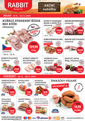 RABBIT řeznictví od 16.6. do 22.6.2025