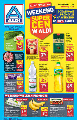 Leták Aldi Polsko 12.6.-14.6.2025 - Víkendová nabídka