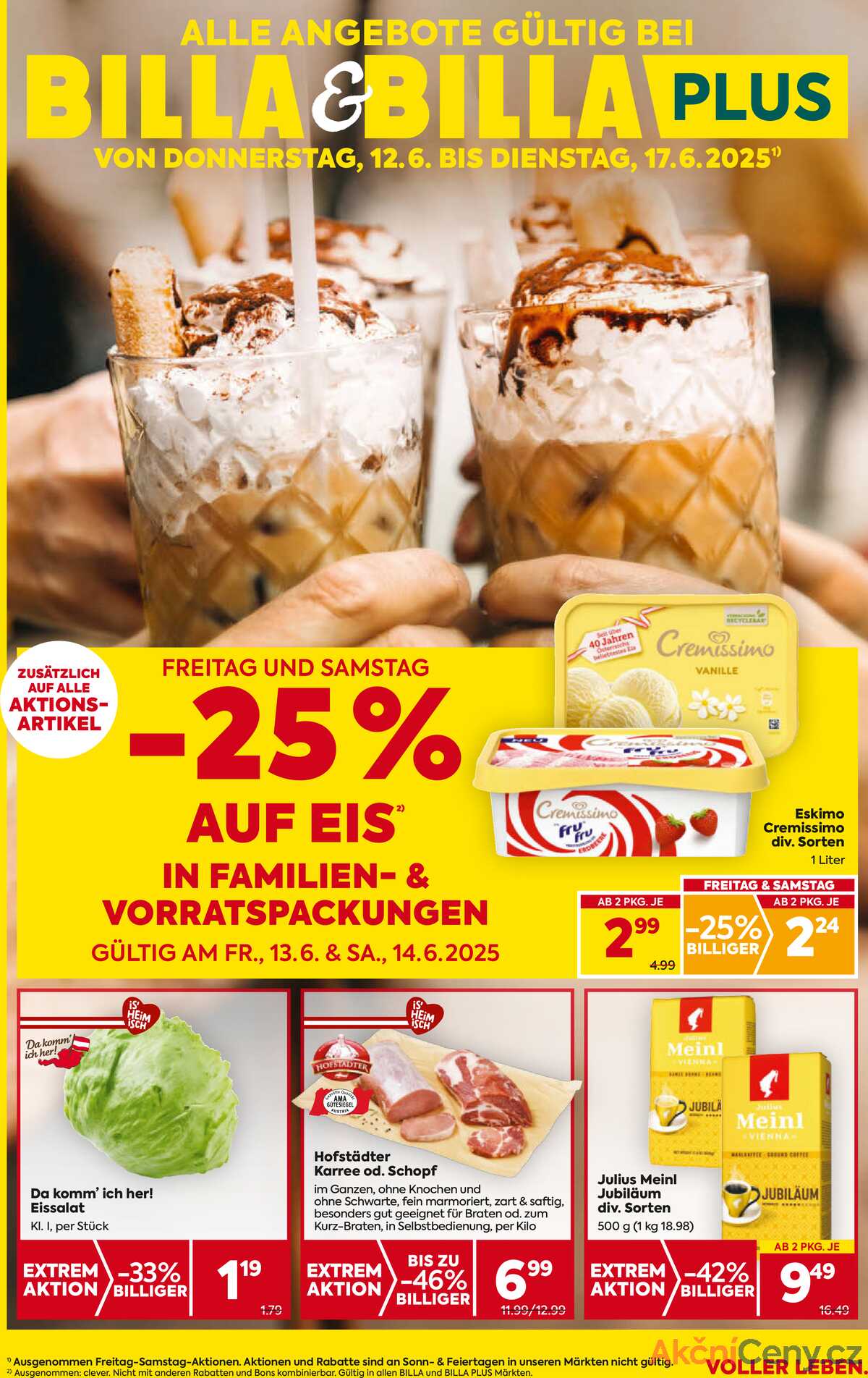 Leták BILLA Rakousko 12.6.-17.6.2025 - BILLA&BILLA PLUS strana 1