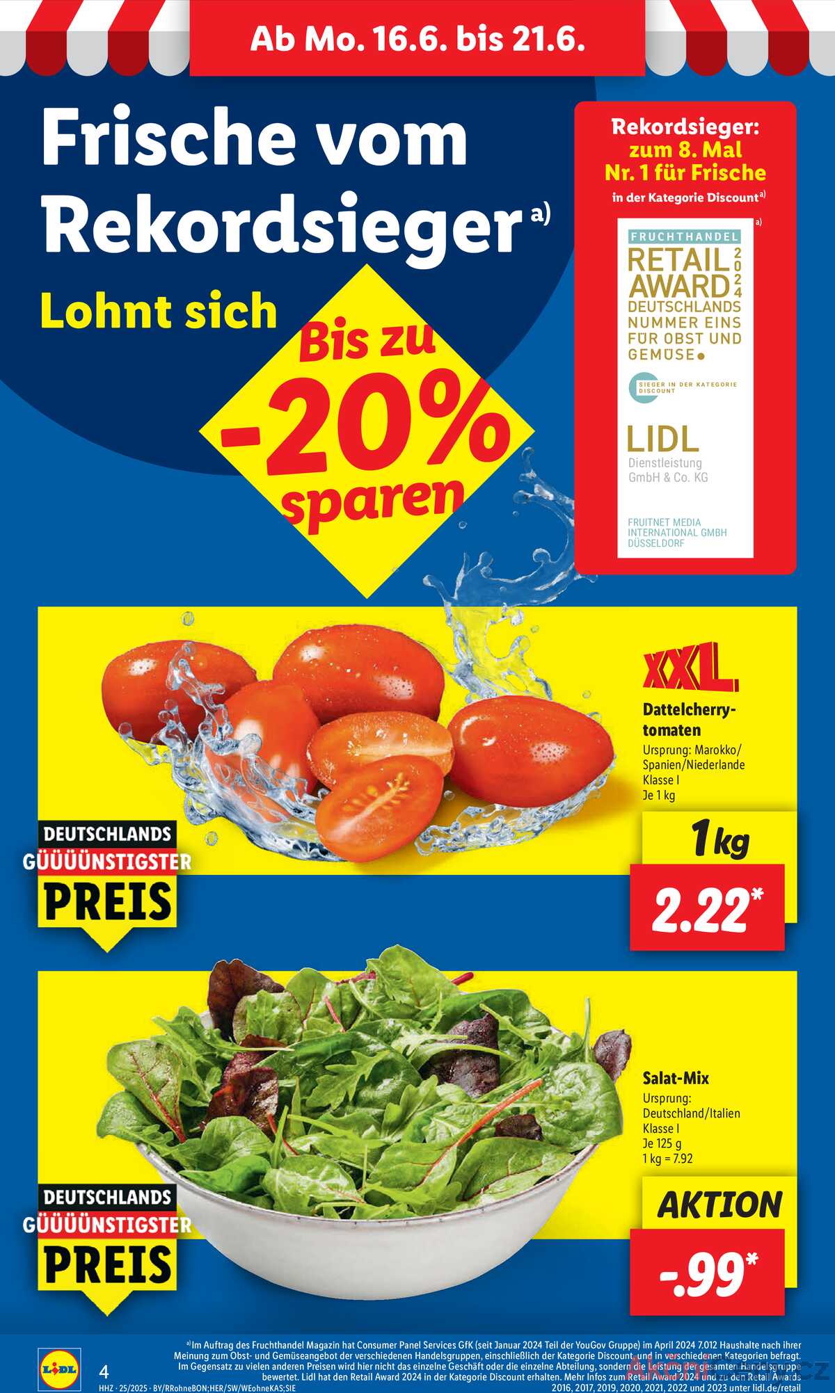 Leták Lidl Německo 16.6.-21.6.2025 strana 4
