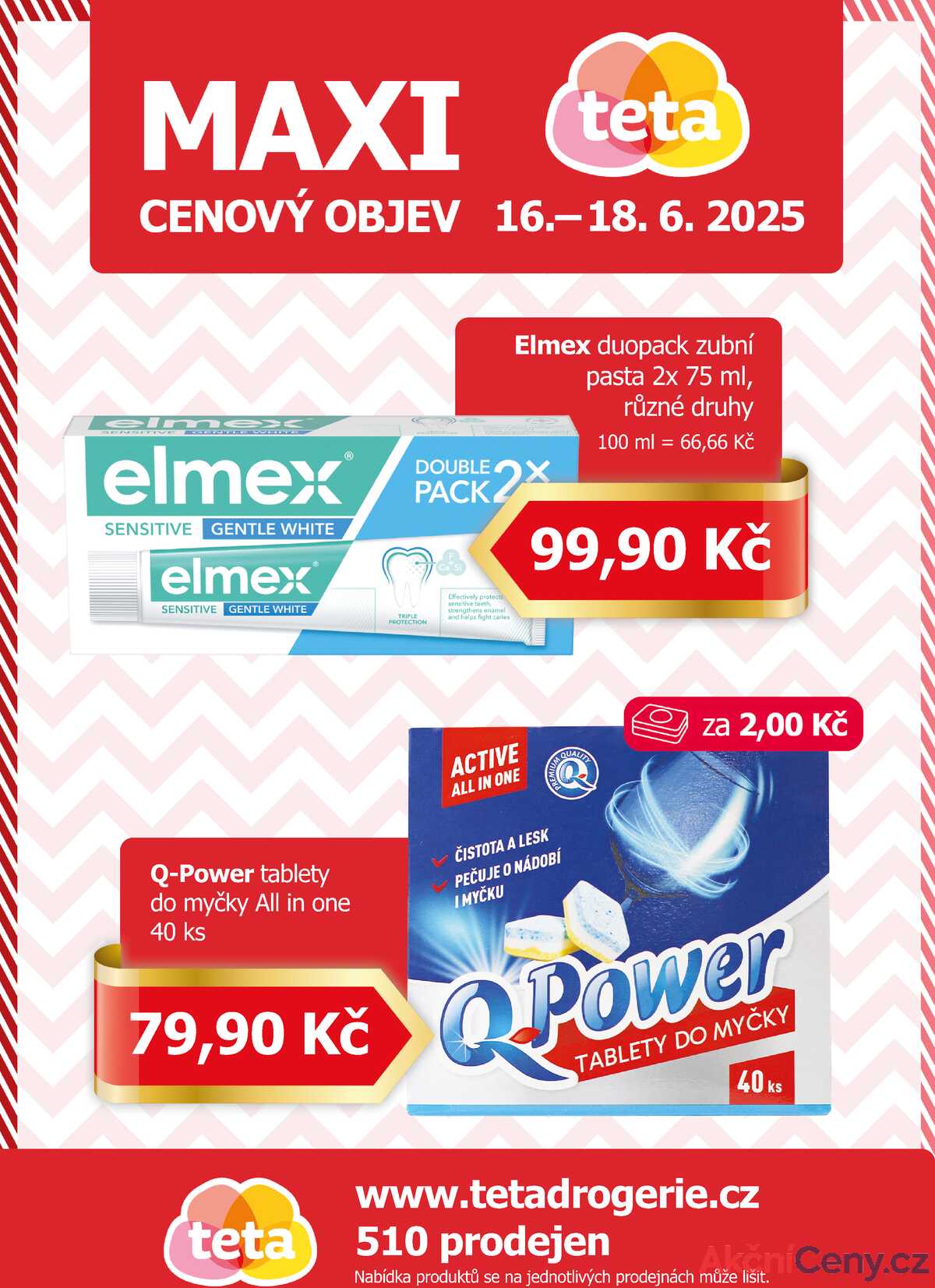 Teta drogerie Maxi cenový objev od 16.6. do 18.6.2025 strana 1