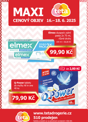 Teta drogerie Maxi cenový objev od 16.6. do 18.6.2025