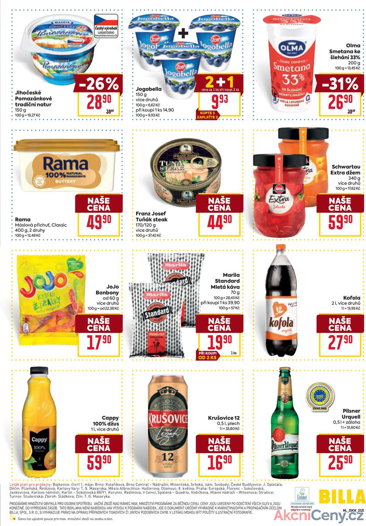Billa malý leták od 18.6. do 24.6.2025 strana 3