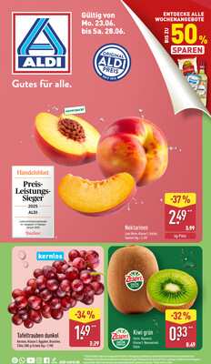 Leták ALDI Německo 16.6.-22.6.2025