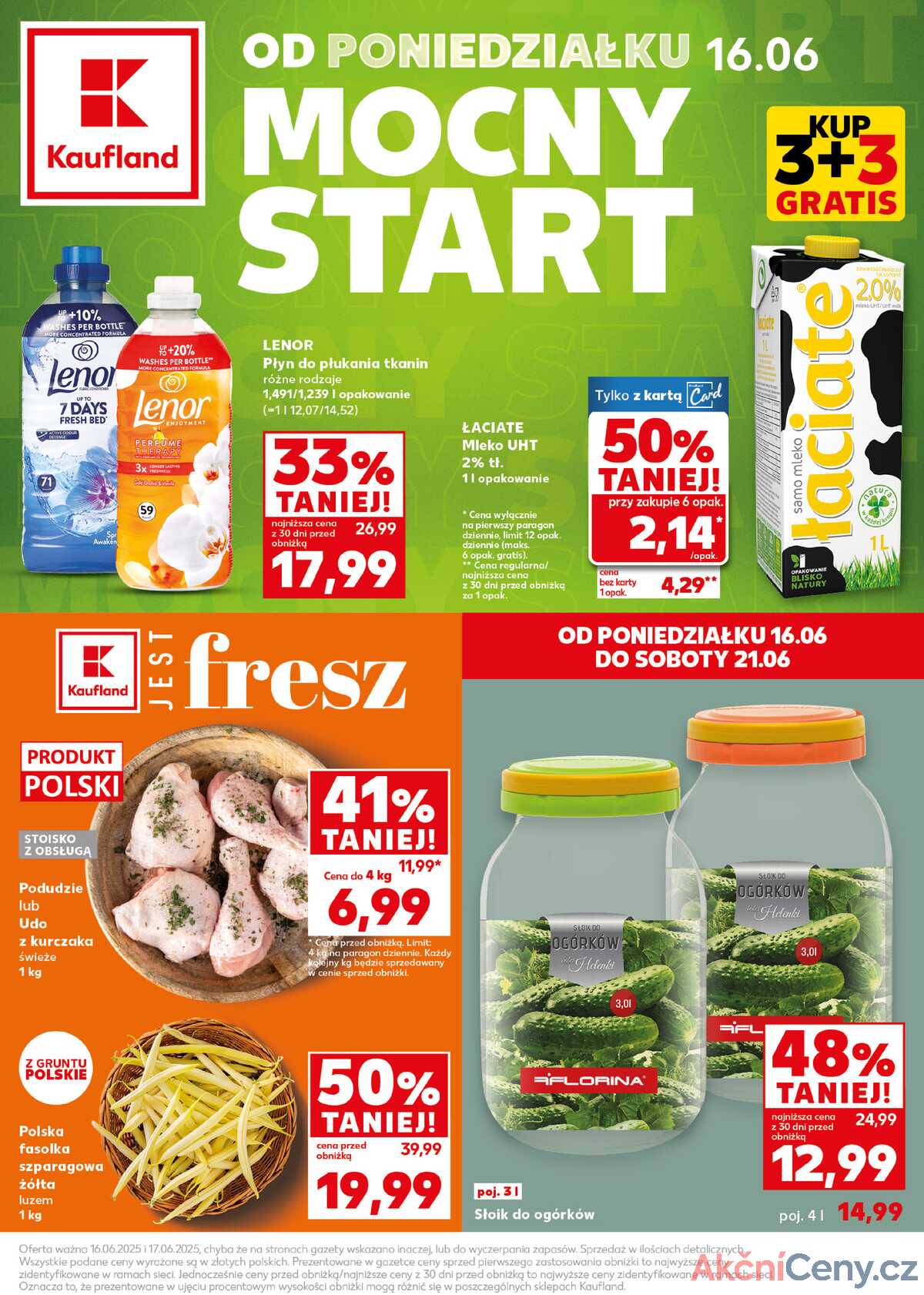 Leták Kaufland Polsko 16.6.-17.6.2025 - Silný start strana 1