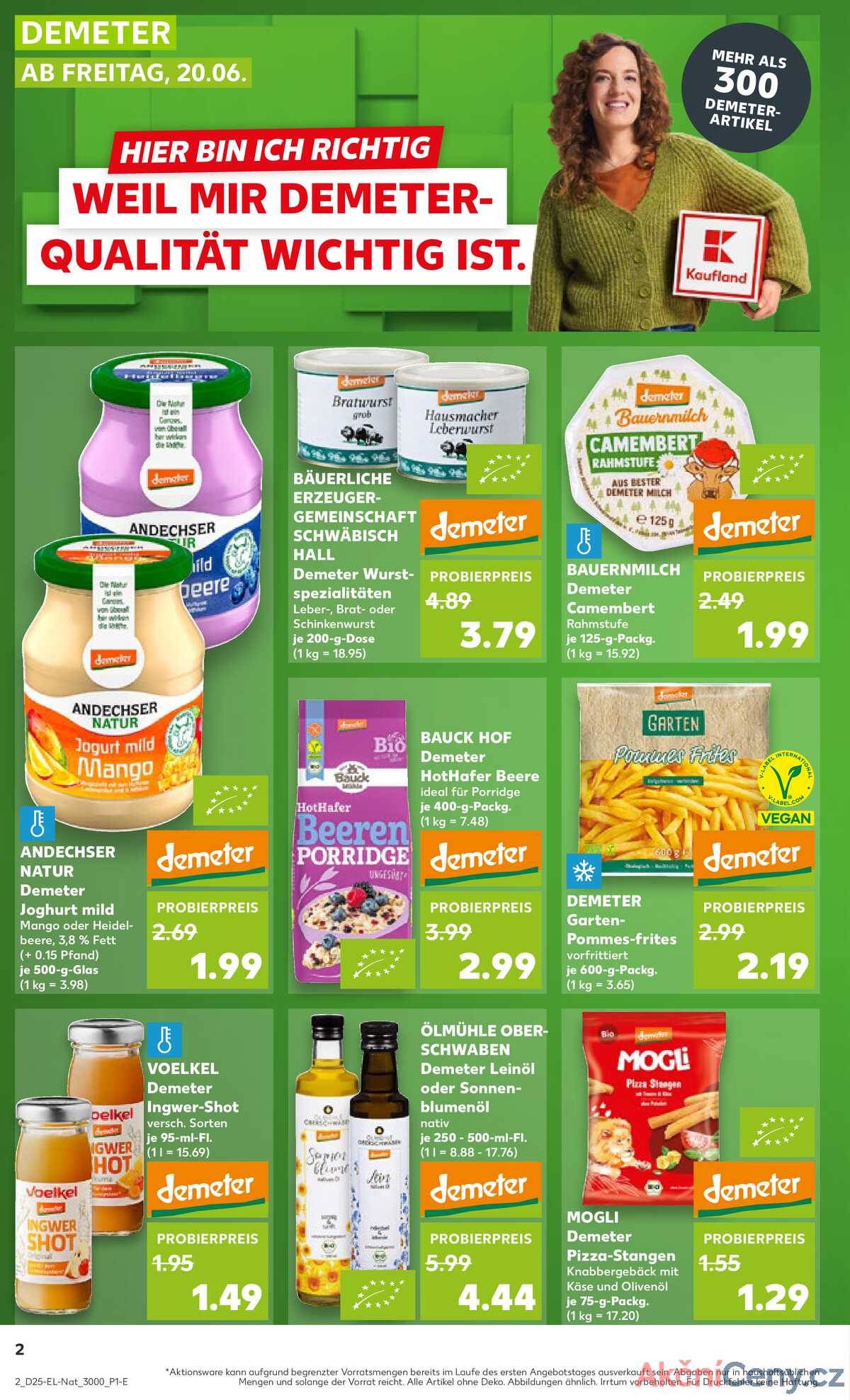 Leták Kaufland Německo 19.6.-25.6.2025 strana 2