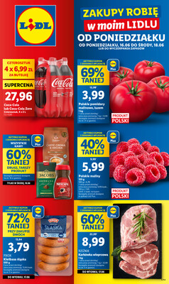 Leták Lidl Polsko 16.6.-18.6.2025