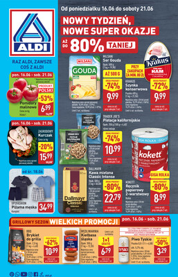 Leták Aldi Polsko 16.6.-21.6.2025