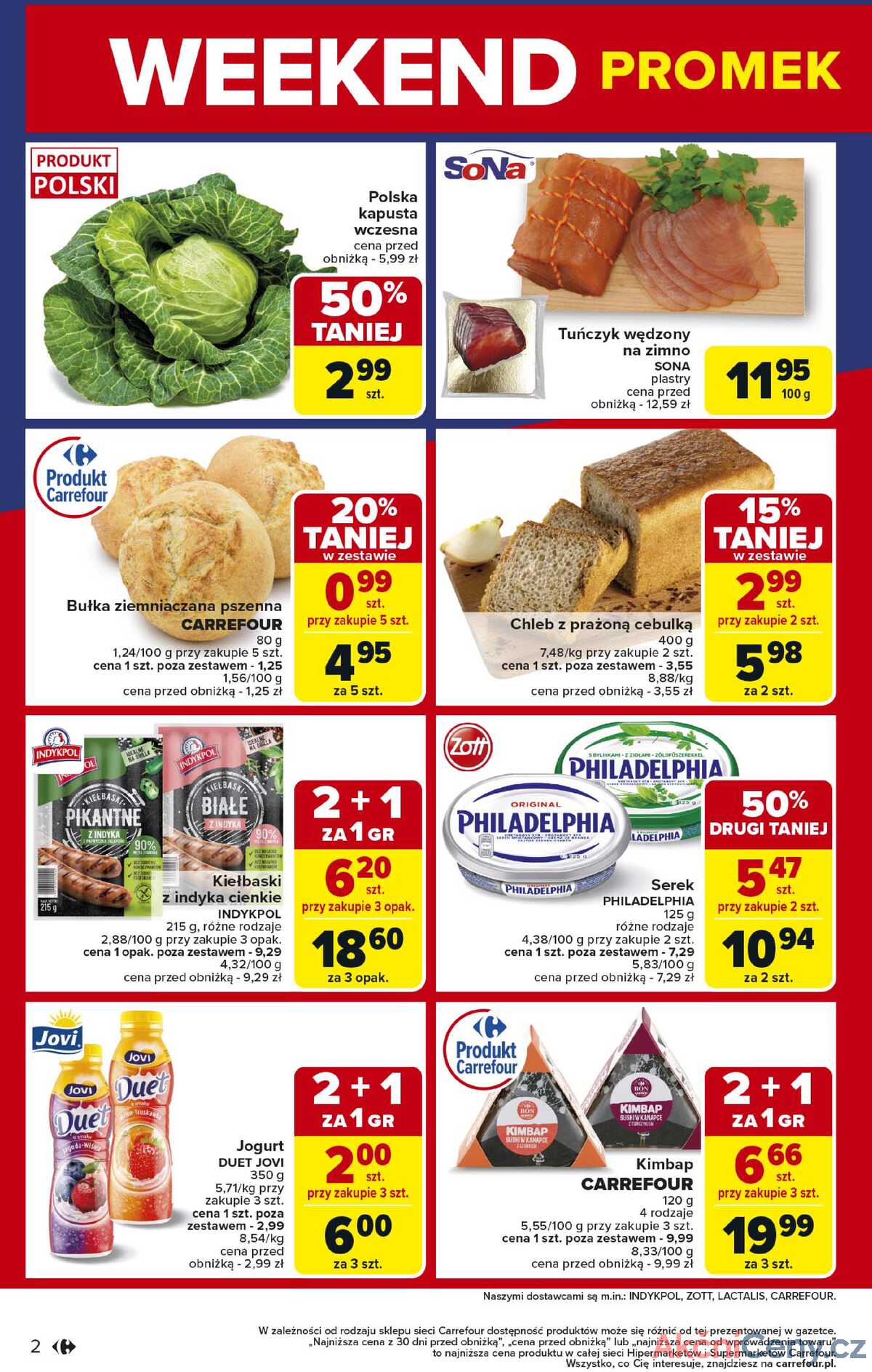 Leták Carrefour Polsko 18.6.-21.6.2025 - Víkendové akce od středy strana 2