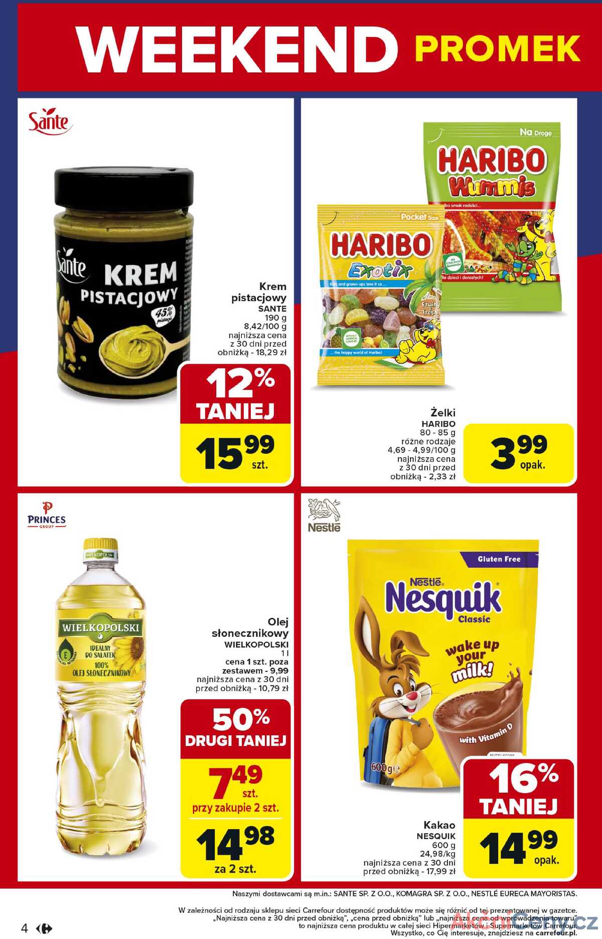 Leták Carrefour Polsko 18.6.-21.6.2025 - Víkendové akce od středy strana 4