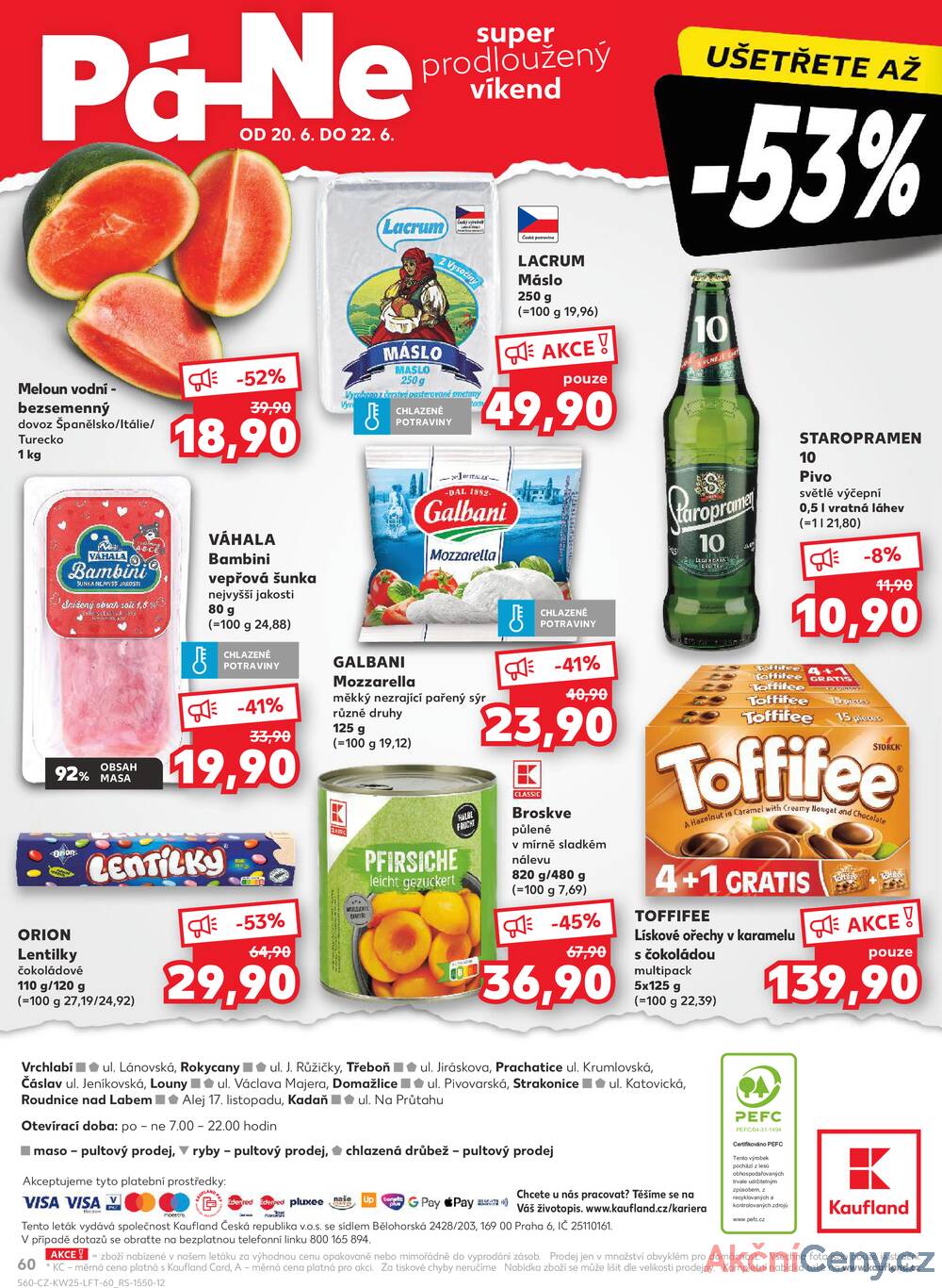 Leták Kaufland - Kaufland 18.6. - 24.6. - Kaufland - Třeboň - strana 60