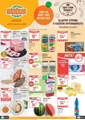 Akční leták Globus 18.6. - 24.6.2025 - Globus Pardubice