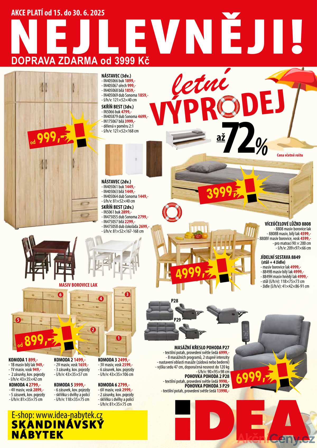 IDEA nábytek od 15.6. do 30.6.2025 strana 1