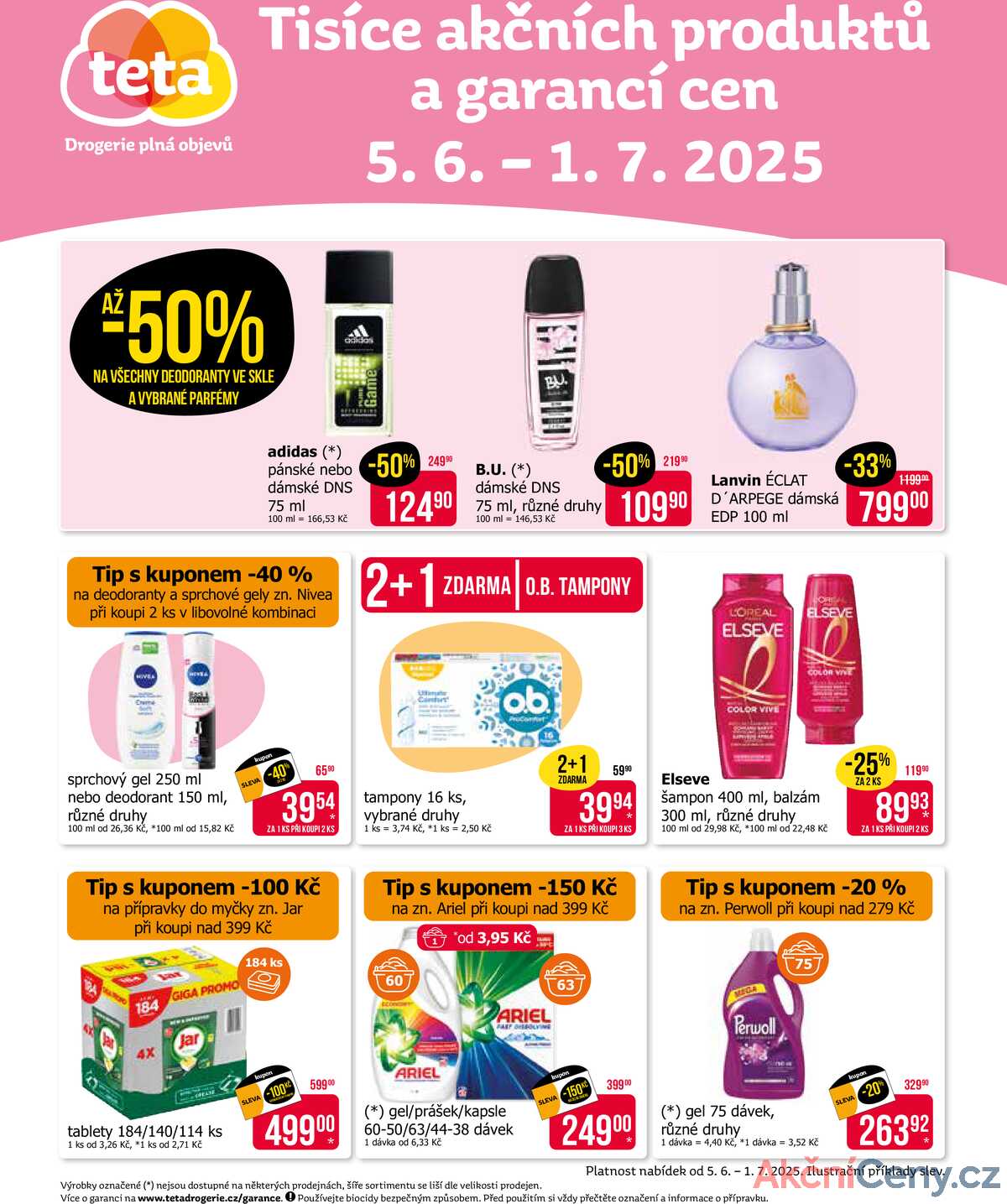 Teta drogerie Magazín od 5.6. do 1.7.2025 strana 1