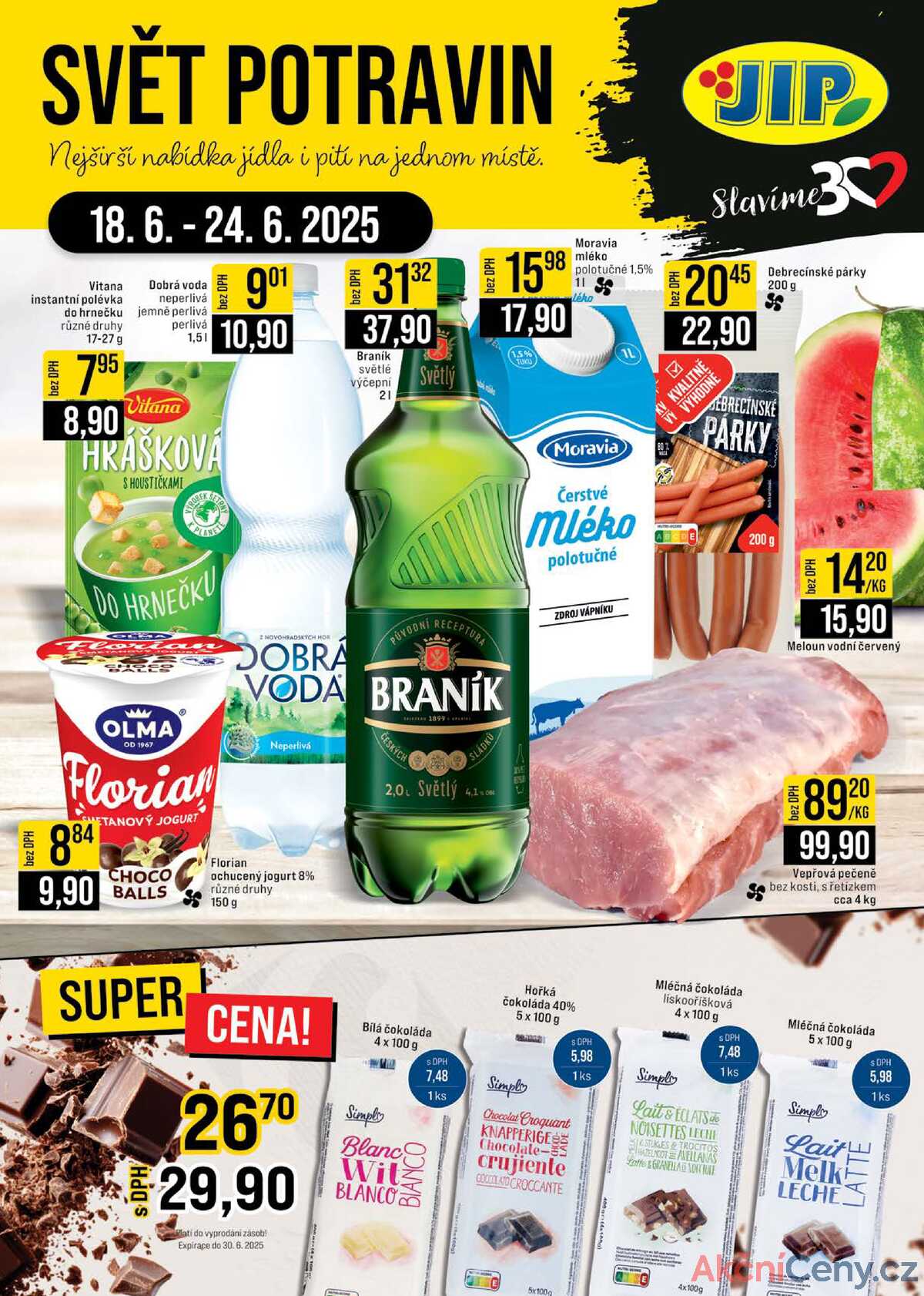 JIP Cash & Carry Brno, Praha, Ostrava od 18.6. do 24.6.2025 strana 1