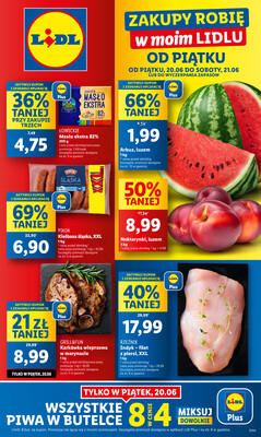 Leták Lidl Polsko 20.6.-21.6.2025