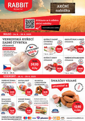RABBIT řeznictví letáky