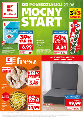 Leták Kaufland Polsko 23.6.-25.6.2025 - Silný start