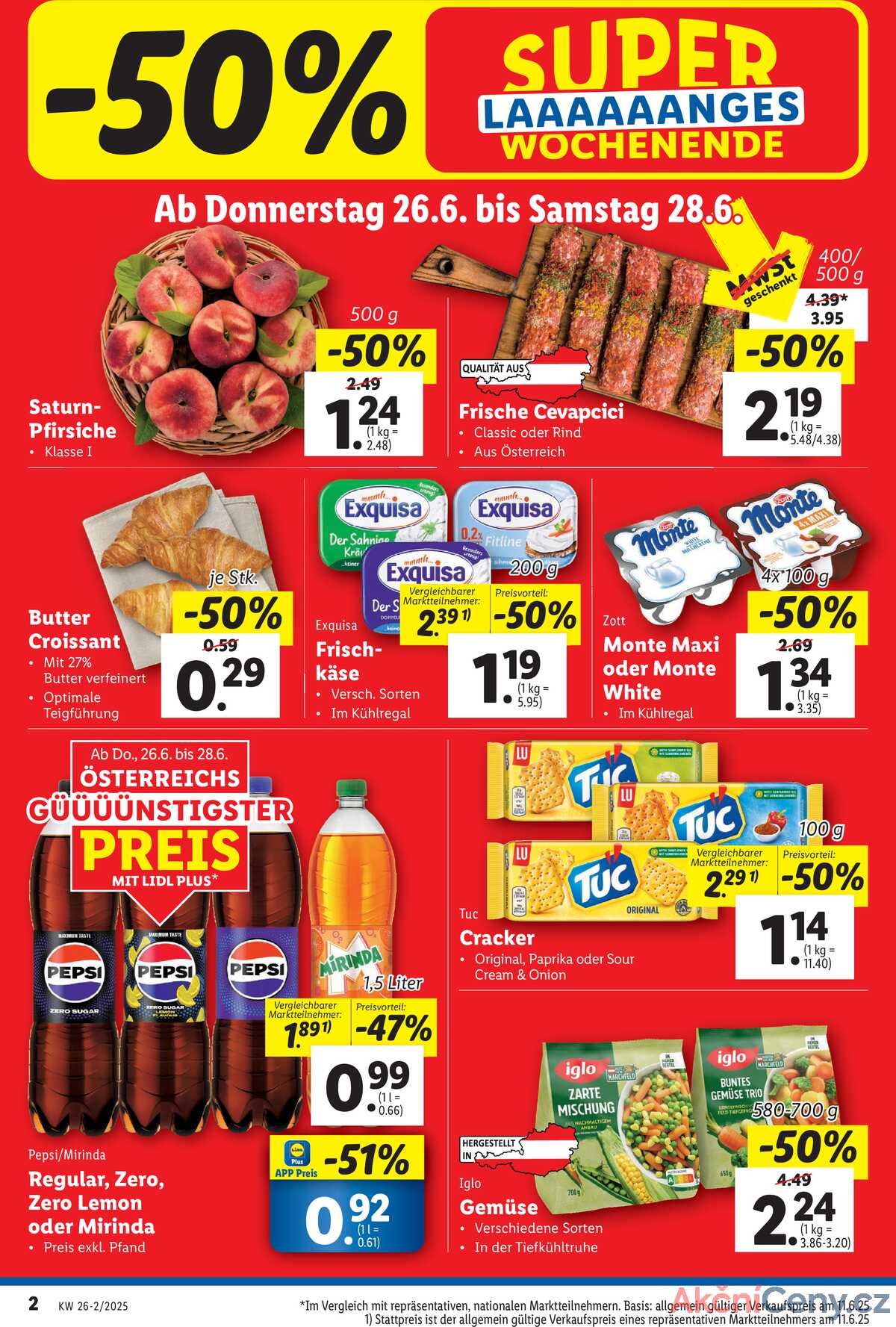 Leták Lidl Rakousko 26.6.-2.7.2025 strana 4