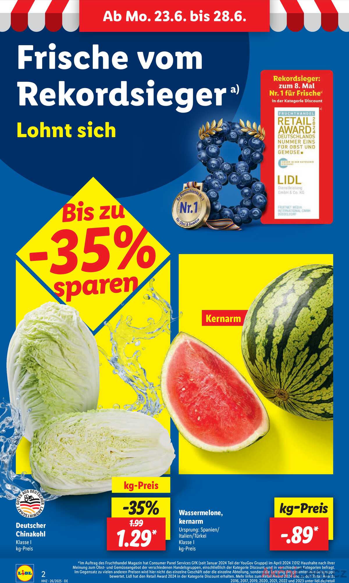 Leták Lidl Německo 23.6.-28.6.2025 strana 2